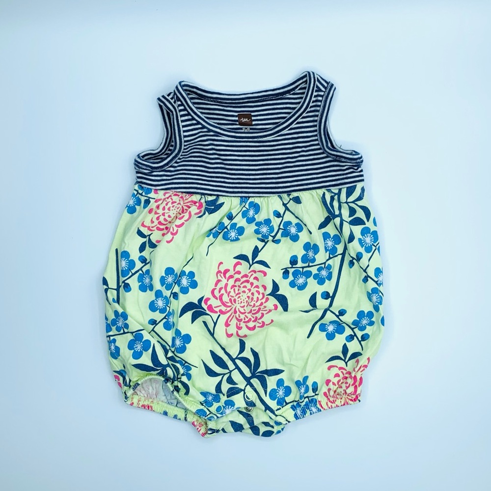 Tea Collection summer romper for infant girl, 3-6 months